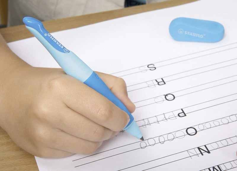 STABILO قلم كتابة STABILO EASYergo 3.15 - لليد اليمنى - أزرق فاتح/أزرق داكن - Image 3