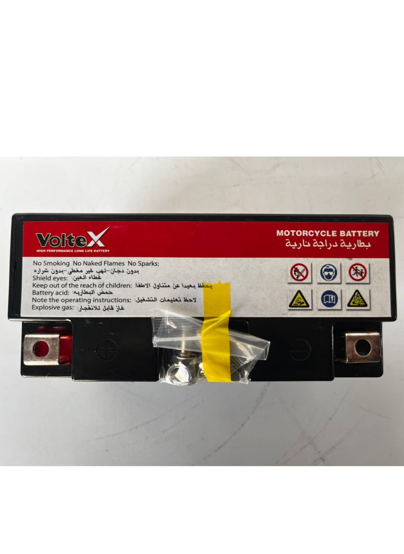 Voltex - Voltex High Performance Long Life Motorcycle Battery, Power: 12v 5Ah /20hrs, Made in Thailand - Image 1