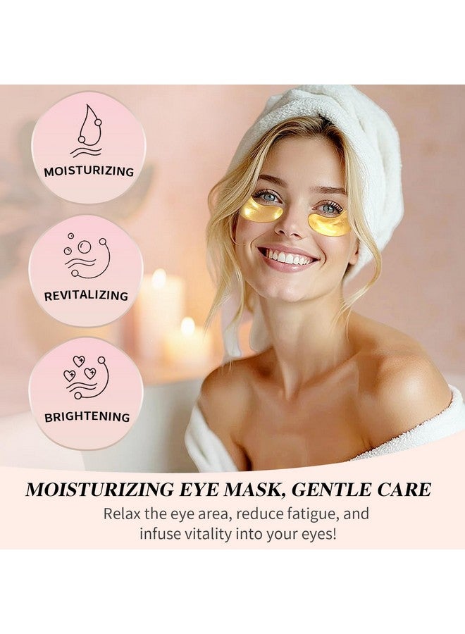 OneSpring Under Eye Patches (24 Pairs), 24K Gold Under Eye Masks for Dark Circles, Puffy Eyes, Undereye Bags, Wrinkles - Rejuvenating & Revitalizing Eye Skincare Treatment - Bridesmaid Gifts for Women - Image 3
