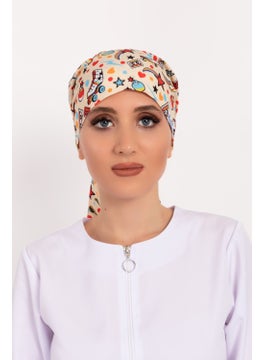 Nur Medikal Giyim Nur Medical Clothing 90's Patterned Hijab Doctor Nurse Hospital Cook Surgical Cap  - Image 2