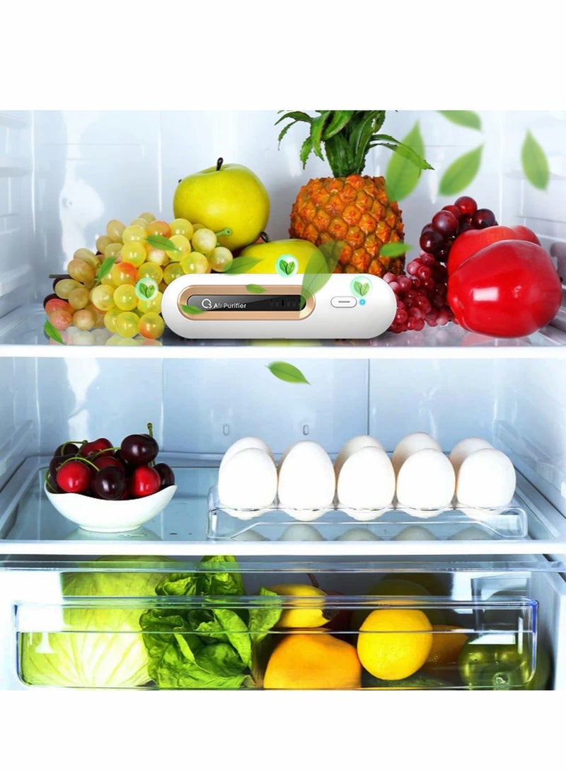 Mini USB Fridge Deodorizer, Portable Rechargeable Refrigerator Deodorizer Reusable, Small Ozone Air Purifier for Fridge, Car, Closet, Wardrobe, Shoe More Effective Than Charcoal Bags - Image 2