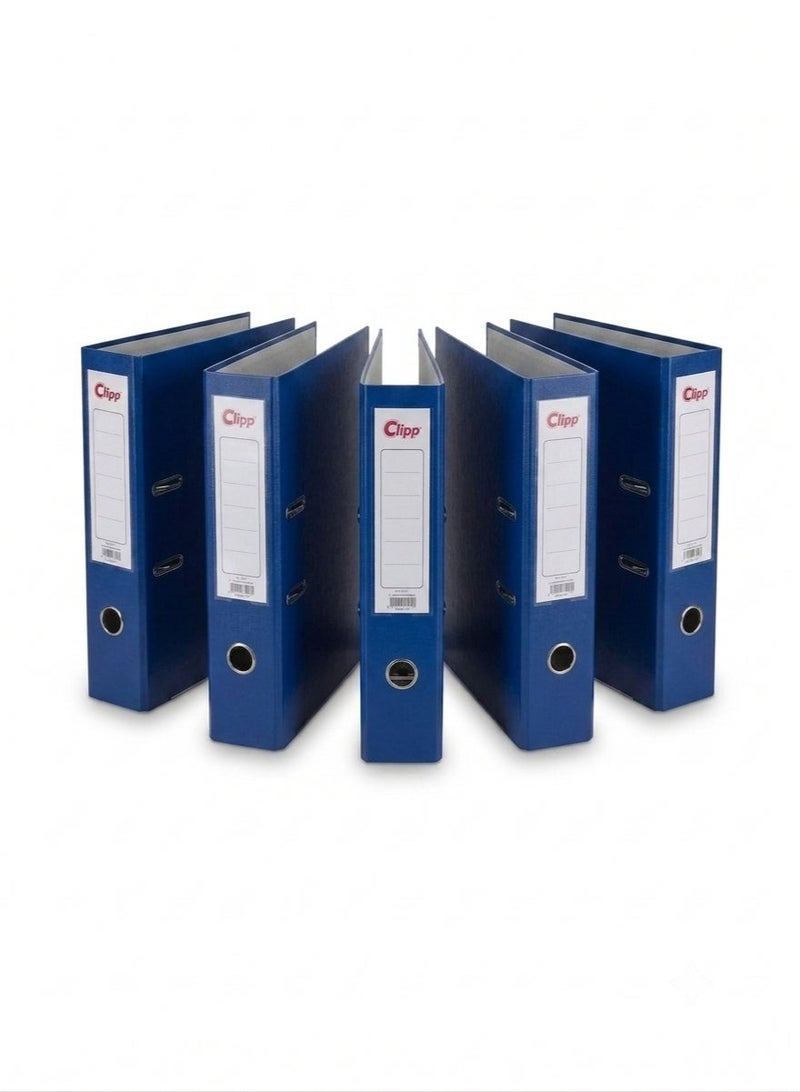 كليب 5 Pcs Clipp A4 Box File Organizer | Blue - Image 1
