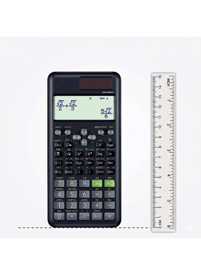 إن إكس تي آلة حاسبة علمية وتقنية Fx-991ES Plus الإصدار الثاني - 417 وظيفة للطلاب والمهندسين - Image 2