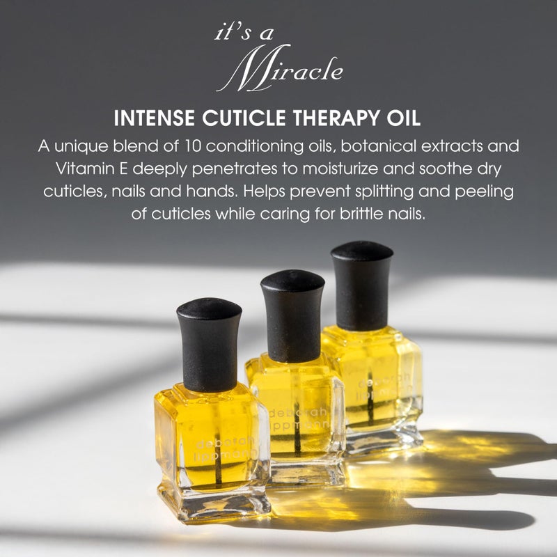 Deborah Lippmann It's A Miracle Cuticle Oil Repair Dry Cuticles with Essential Oils Vegan Nail Care with Almond Oil 0.50 fl oz - Image 2