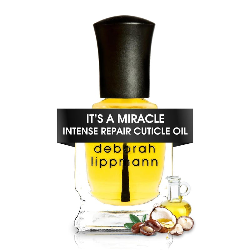 Deborah Lippmann It's A Miracle Cuticle Oil Repair Dry Cuticles with Essential Oils Vegan Nail Care with Almond Oil 0.50 fl oz - Image 1