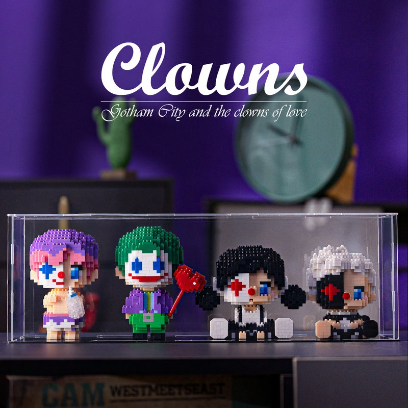 Chao Le Chuang Micro Particle Building Blocks Cartoon Clown Series 6725-6728 Educational Diy Toys - Image 2