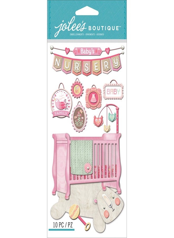 Jolee's Boutique Dimensional Stickers, Baby Girl Nursery