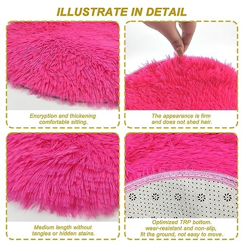 YEXEXINM 10 Pack Kids Crazy Carpet Circle Seats 16 Inch Round Floor Mat Kids Floor Cushions Soft Colorful Educational Classroom Rug for School Home Group Activity Learning Marker Playing Areas - Image 4