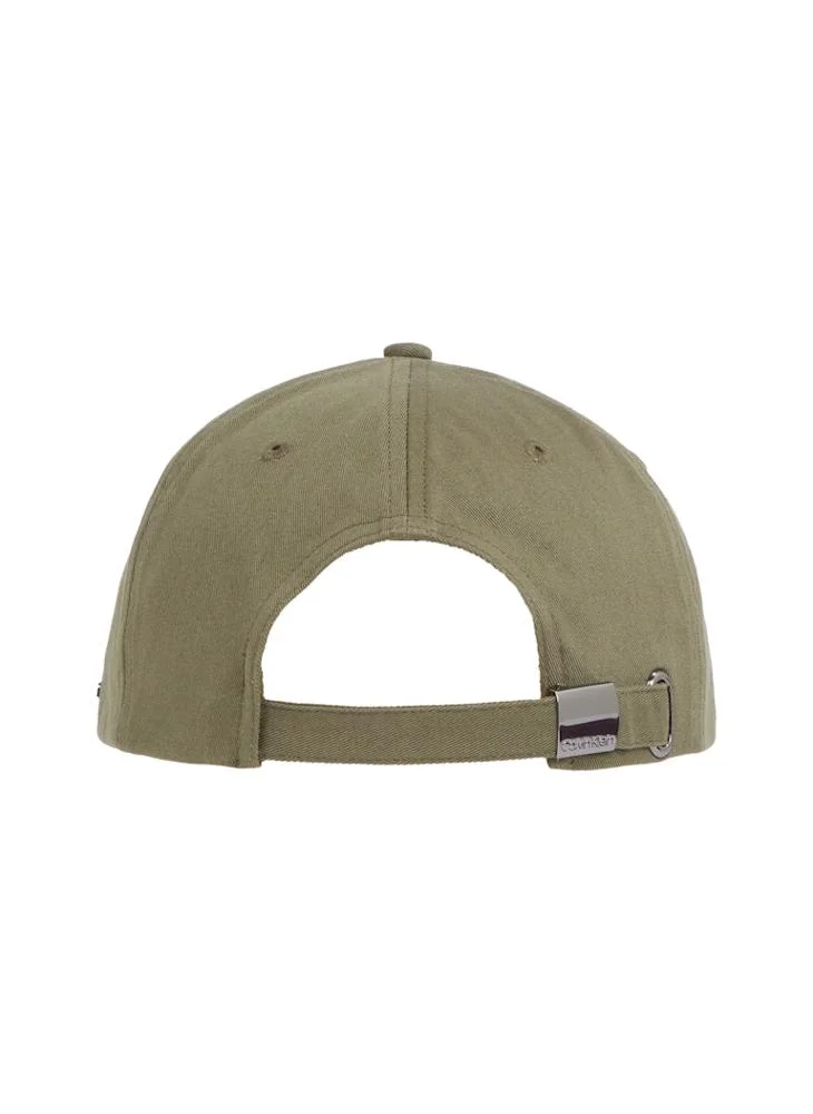 CALVIN KLEIN Metal Side Baseball Curved Peak Cap