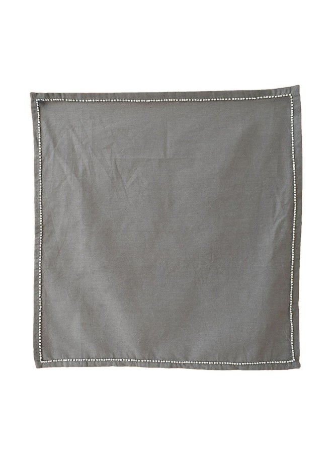 DANUBE HOME Ramadan Embroidered Napkin Ramadan and Eid Crescent Napkins Washable Table Napkin for Dinner Wedding  New Year50X50 CM 