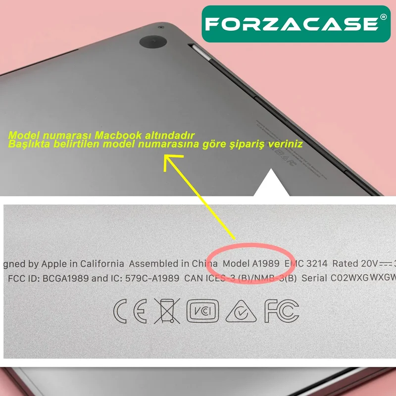 Forzacase Apple Macbook 13.3' Air 2020 A2337 Silicone Keyboard Protection Transparent Eu / Turkish - FC338
