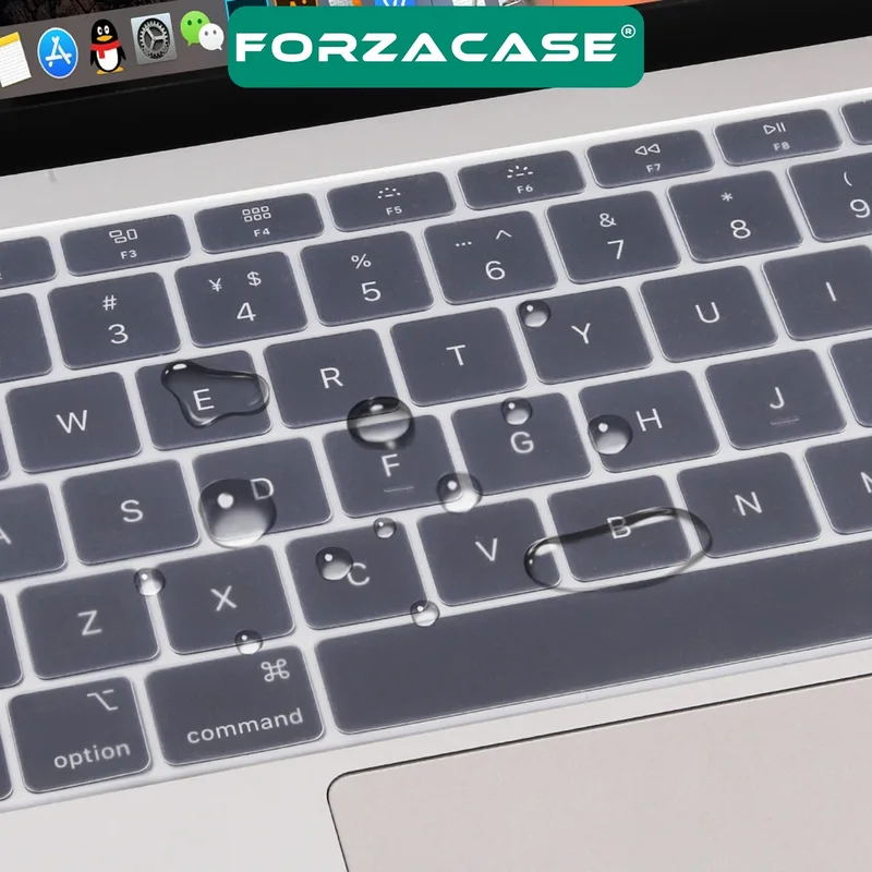 Forzacase Apple Macbook 13.3' Air 2020 A2337 Silicone Keyboard Protection Transparent Eu / Turkish - FC338