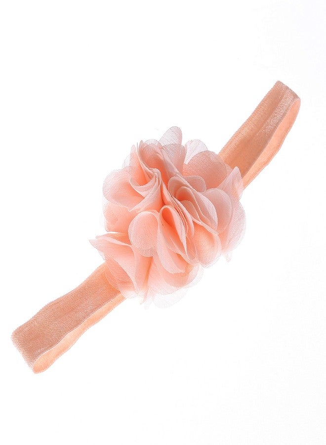 elamccor Baby Girls Tutu Skirt Headband Set Toddler Ruffle Tulle Diaper Covers 6-24 Month Peach - Image 5
