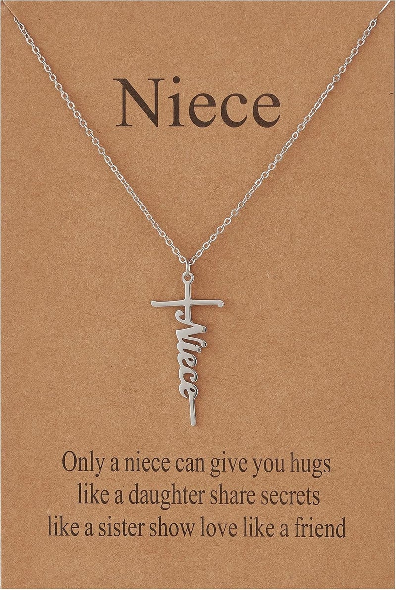 Lcherry Faith Cross Pendant Necklace for Women Religious Christian Jewelry Mother's Day Gifts for Women - Image 1