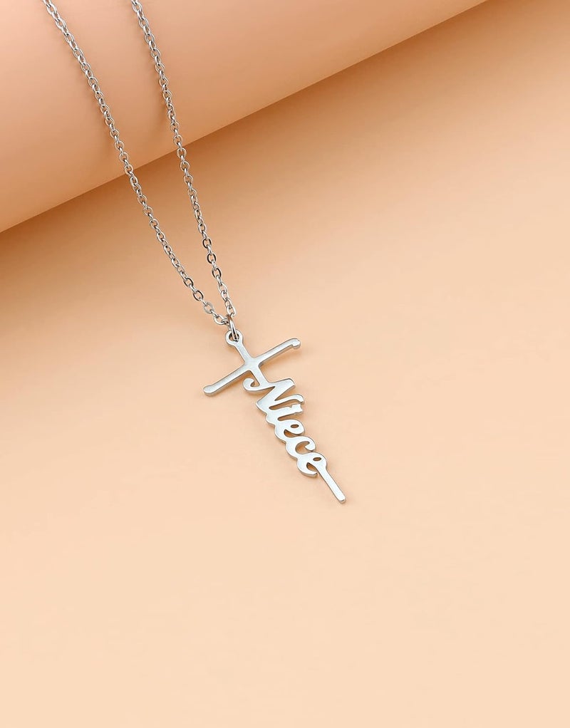 Lcherry Faith Cross Pendant Necklace for Women Religious Christian Jewelry Mother's Day Gifts for Women - Image 4