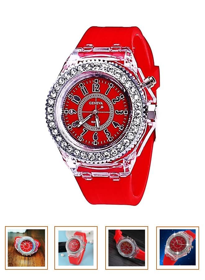 Geneva Geneva Super LED Colour Changing Quartz Wrist Watch - Image 1