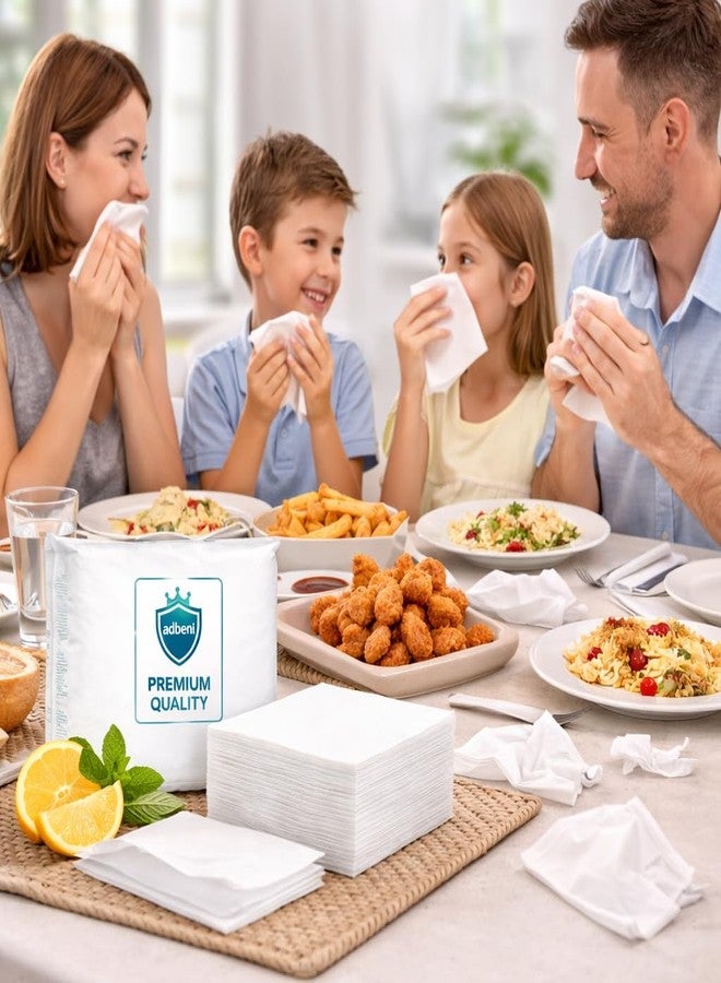 Adbeni Premium Disposable Napkins Towels | Spunlace Cotton | Wet & Dry Use | Soft & Strong Wipes | Lint-Free, Tear-Resistant | For Dining, Salon, Travel & Everyday Cleaning | Pack of 50 | 9x9 Inch - Image 3