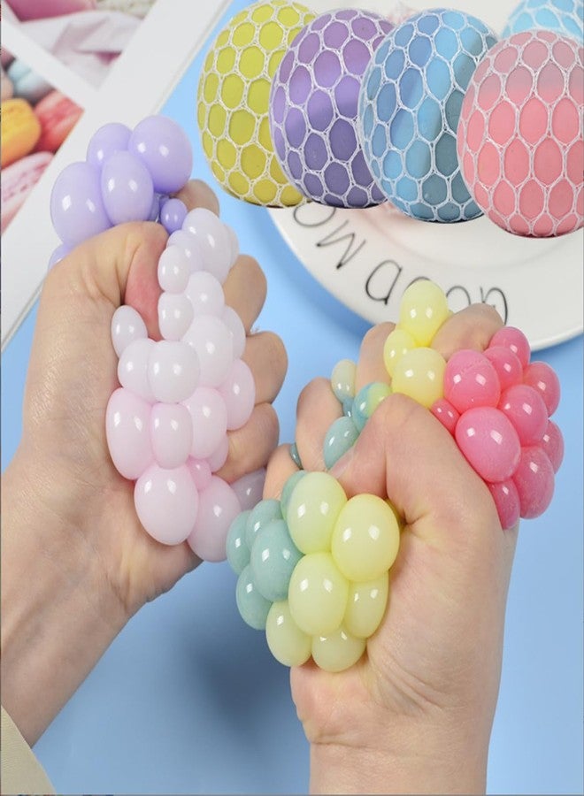 Dhjrefhhd 1Pcs Colored Soft Grape Mesh Pressure Balls Squeeze Change Color Balls Prop Tool Stress Relieve Sensory Squishy Balls Hand Exercise Bouncy Balls. (Purple or Randomly Color) - Image 3