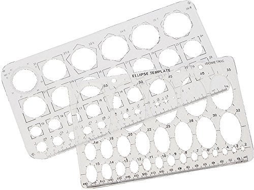 EURO TOOL Circle and Oval Template Set - Image 1