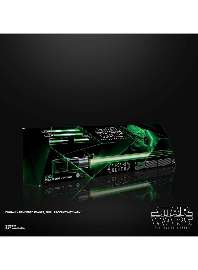 STAR WARS Hasbro The Black Series Yoda Force FX Elite Electronic Lightsaber with Advanced LED & Sound Effects - Image 2