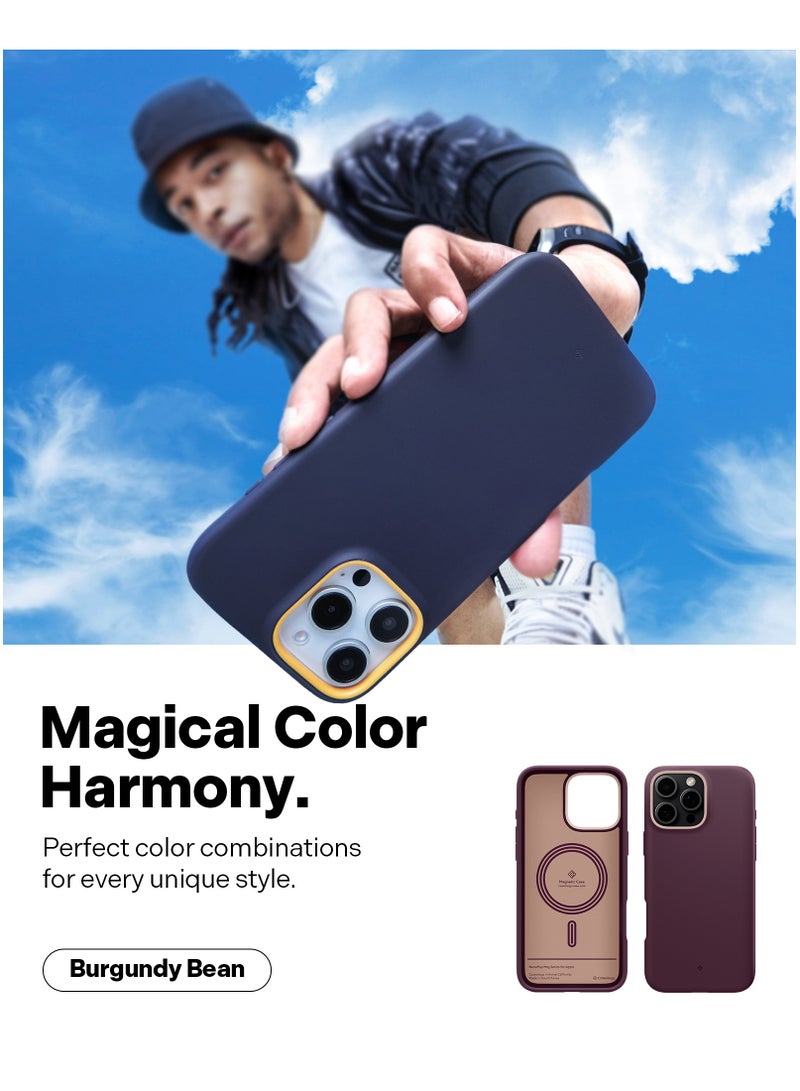 Caseology غطاء حماية Nano Pop Mag لجهاز iPhone 16 PRO مع تقنية MagSafe - لون الفاصولياء البورغندي - Image 3