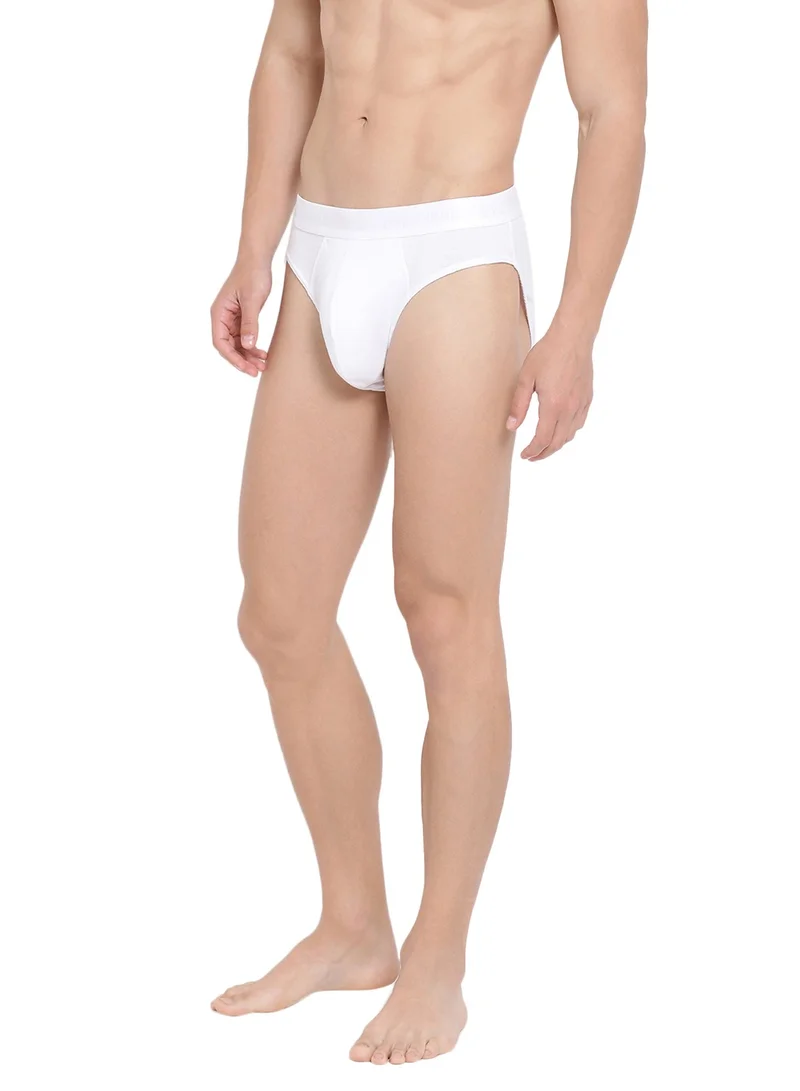 BYC MEN'S COTTON BRIEF (PACK OF 3) - WHITE