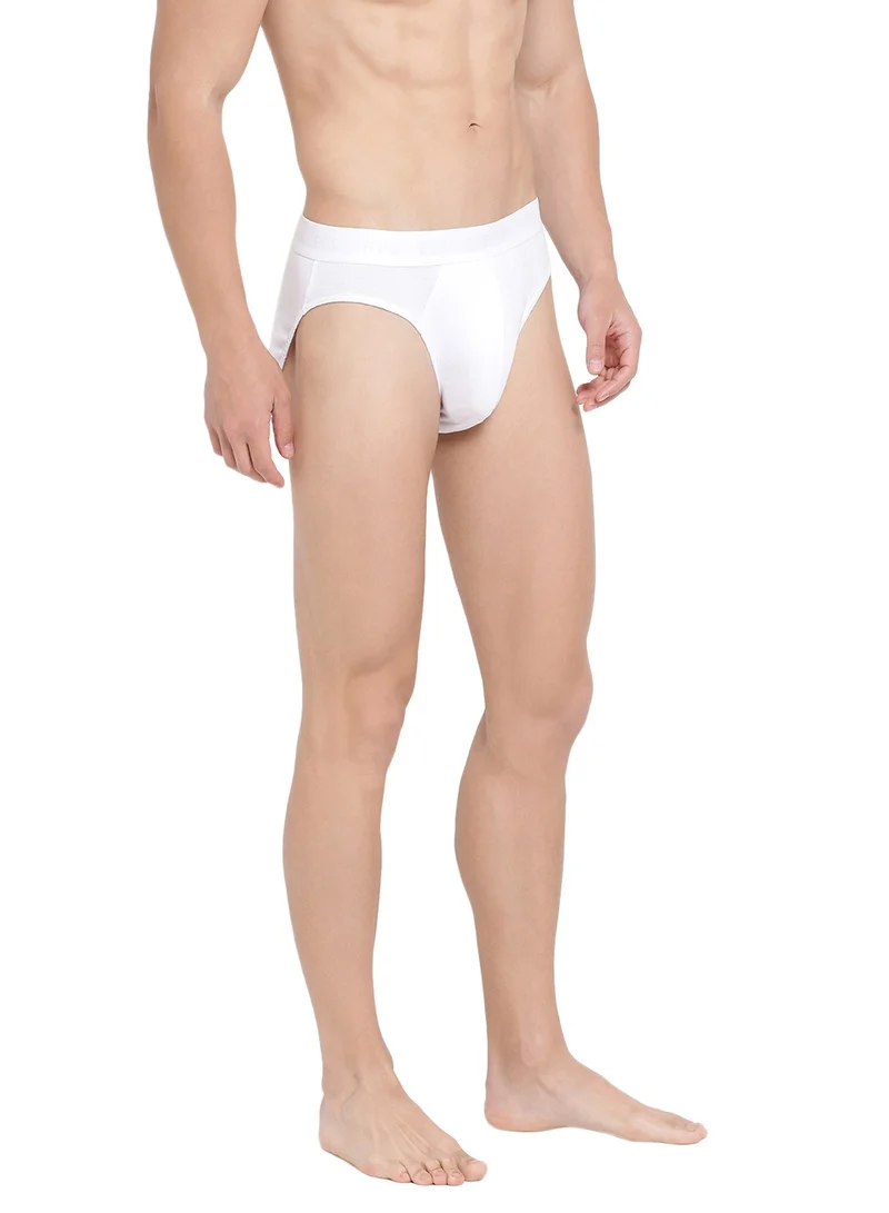BYC MEN'S COTTON BRIEF (PACK OF 3) - WHITE