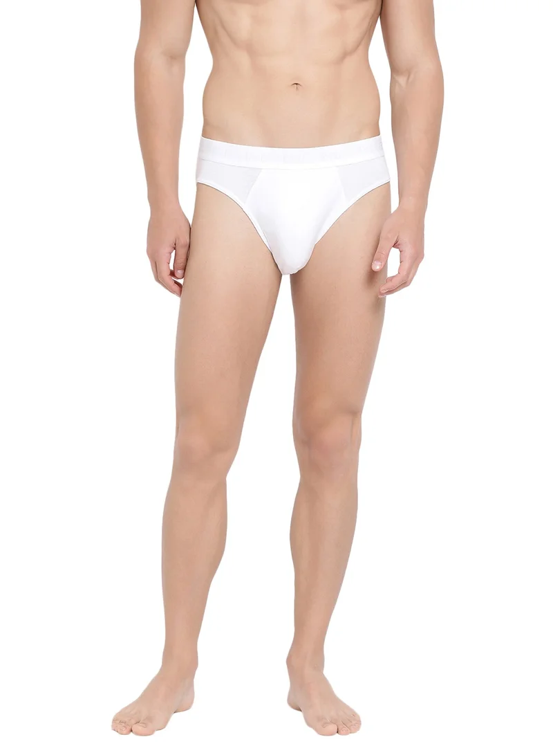 BYC MEN'S COTTON BRIEF (PACK OF 3) - WHITE