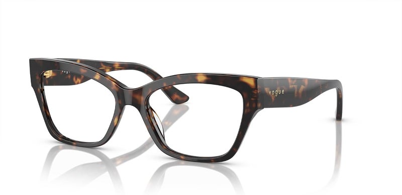 Vogue Eyewear Women's Vo5523f Low Bridge Fit Cat Eye Prescription Eyewear Frames - Dark Havana - Image 2