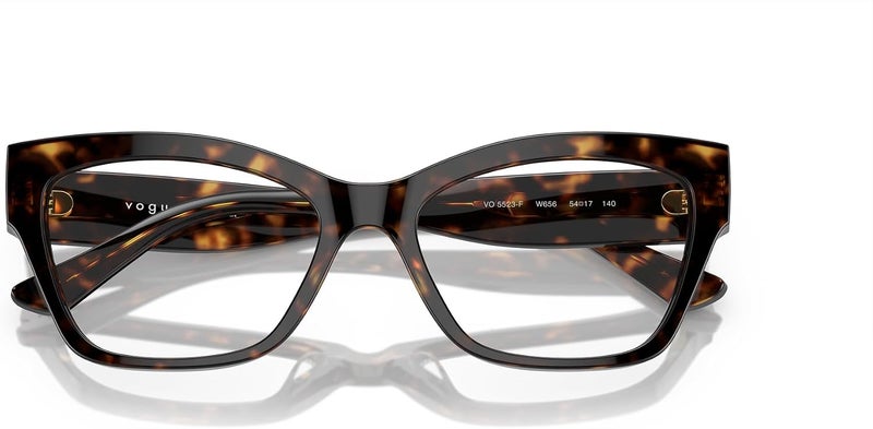 Vogue Eyewear Women's Vo5523f Low Bridge Fit Cat Eye Prescription Eyewear Frames - Dark Havana - Image 5