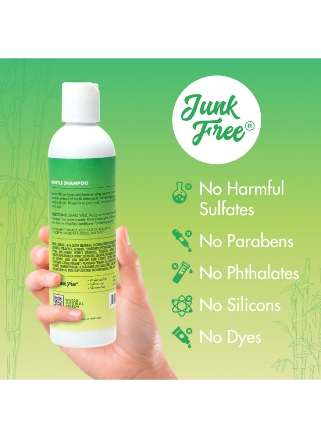 MopTop Gentle Shampoo â€“ Every Day Curly Hair Sulfate Free Shampoo, Improves Moisture & Reduces Frizz, Paraben Free Natural Hair Products for Straight, Wavy, Curly, Coily Texture (Bamboo, 8oz) - Image 5