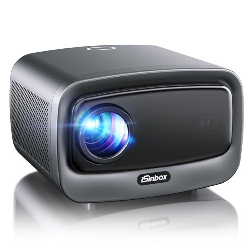 iSinbox Outdoor Movie Projector Smart Projector 4K & 36W Dolby Audio Plus HDR10+ Home Theater Ceiling - Image 1