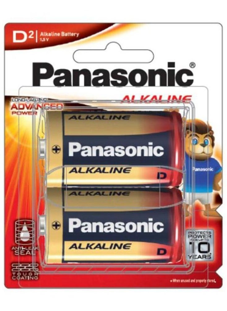 Panasonic - D2 Long Lasting Advanced Power 1.5V Alkaline Batteries - Image 1