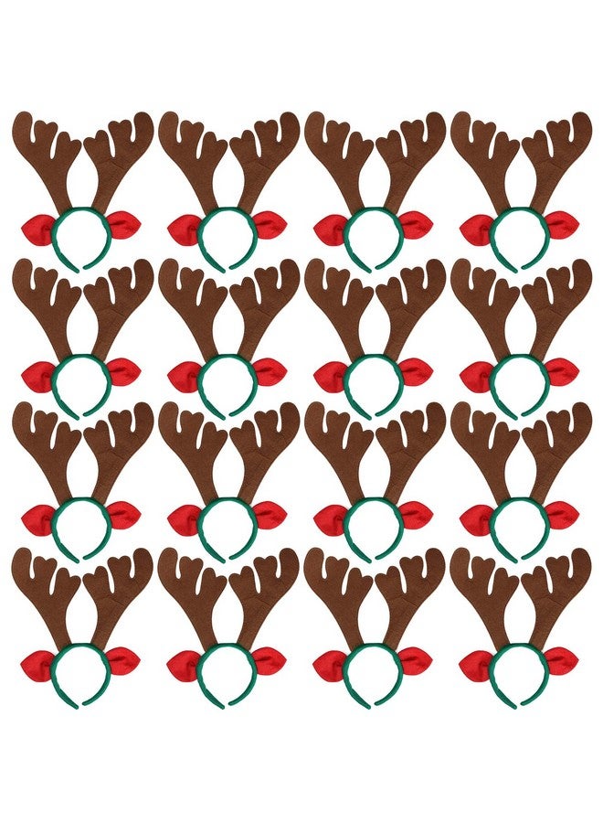 ماكس فن عصابة رأس من قرون الرنة لعيد الميلاد من Max Fun، 16 قطعة، عصابة رأس من قرون الرنة لعيد الميلاد، دعامات كشك الصور لمناسبات الأطفال - Image 1