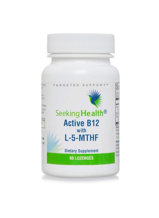 Seeking Health Active B12 With L5Mthf 60 Lozenges Vitamin B12 Supplement Supports Cellular Health Cognitive Health And Healthy Energy Levels Vegan And Vegetarianfriendly B12 Vitamin Mthfr*  - Image 1