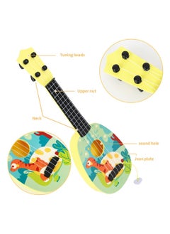 Y&D Kids Ukulele Guitar Toy 43 CM Musical Instrument with 4 Adjustable Strings Mini and Picks Learning Educational Toys for Toddlers Boys Girls  - Image 3