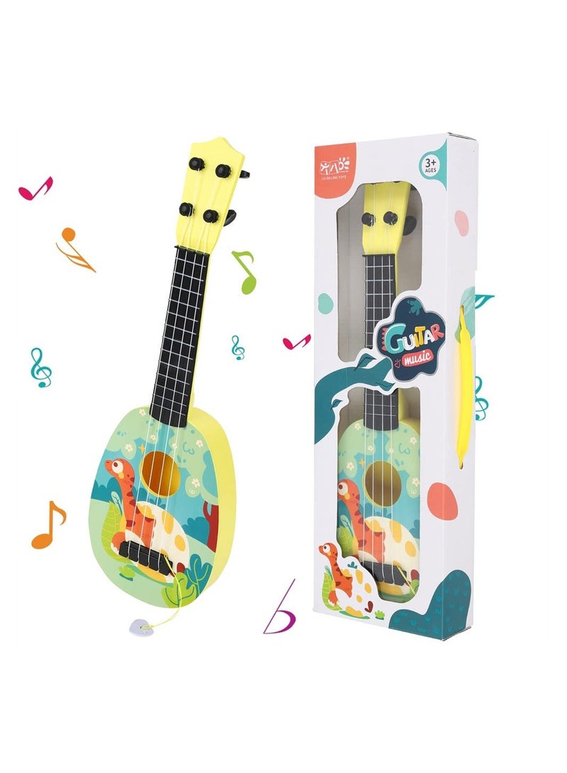 Y&D Kids Ukulele Guitar Toy 43 CM Musical Instrument with 4 Adjustable Strings Mini and Picks Learning Educational Toys for Toddlers Boys Girls  - Image 1