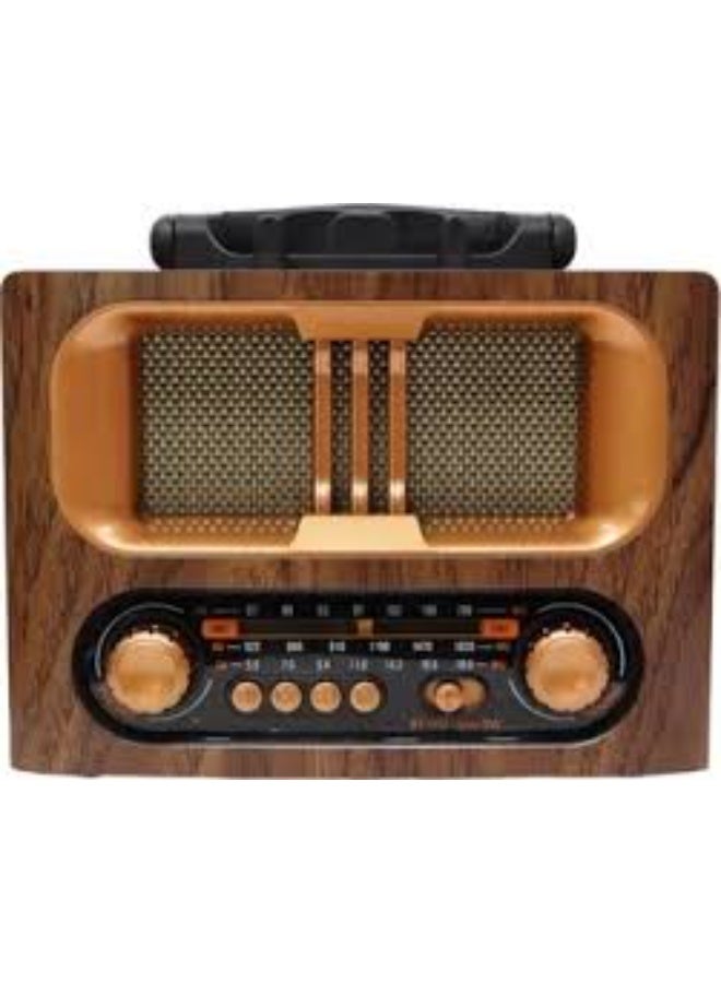 راديو قابل لإعادة الشحن مع MP3/ USB/AUX/فتحة بطاقة USB-TF - Image 1