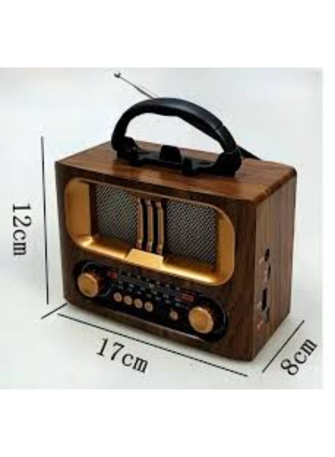 راديو قابل لإعادة الشحن مع MP3/ USB/AUX/فتحة بطاقة USB-TF - Image 3