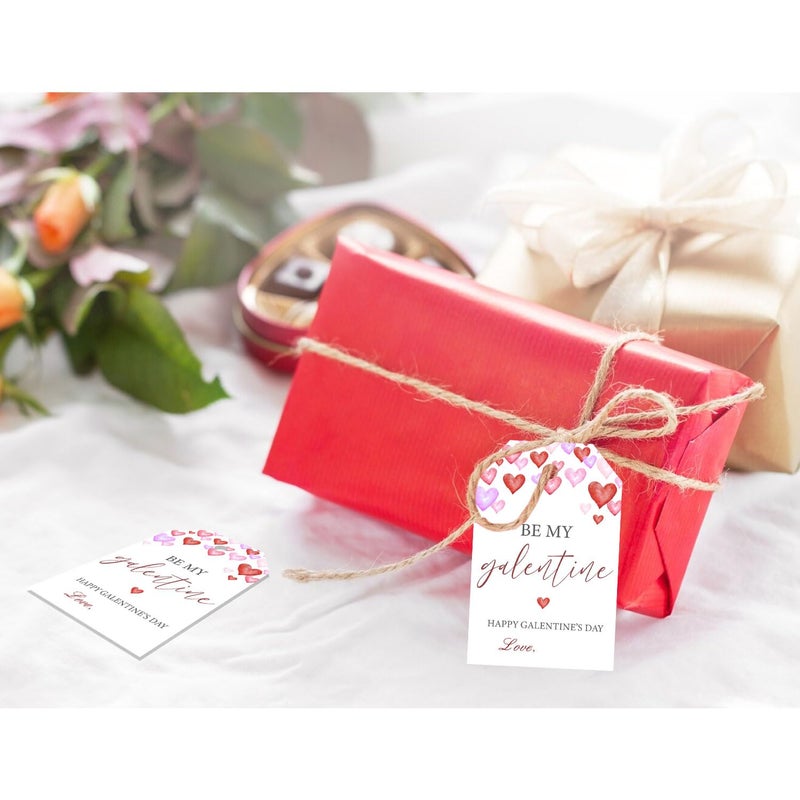 Aukolass 50pcs Happy Galentine's Day Gift Tags, Galentines Theme Favor Tags for Ladies Girls Friends Valentine's Day Party Gift Wrapping Decoration (Galentine) - Image 4