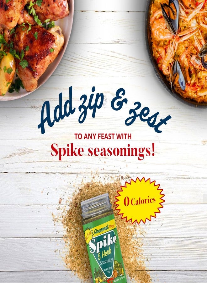 Spike 5 Herb Seasoning, Salt-Free, 2-Pack - Fragrant & Flavorful Blend of Mediterranean Herbs, 0.75 Oz Ea - Image 5