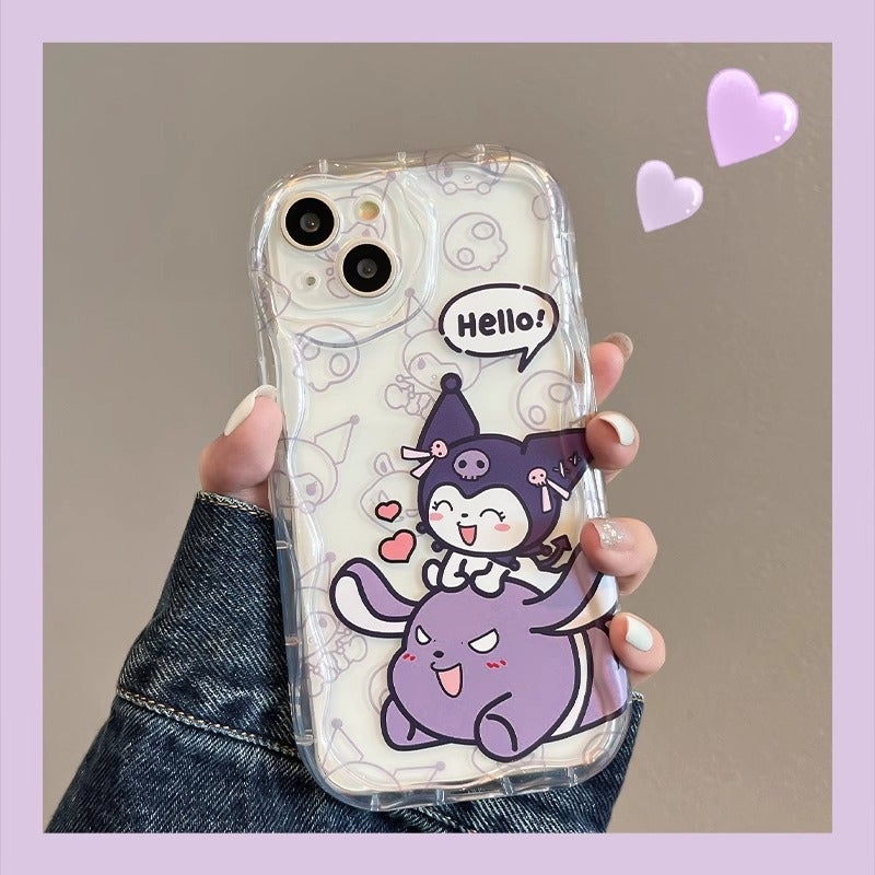 Cartoon Kuromi Suitable for Iphone15Promax Mobile Phone Case Apple 14Pro/12Mini New Model 11/16 - Image 2