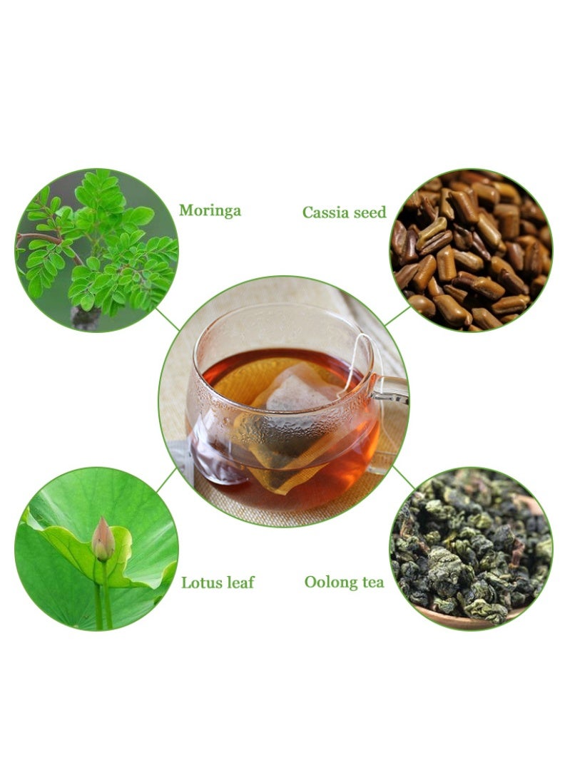 وينز تاون عبوتان من شاي التخسيس العضوي لمدة ٢٨ يومًا: يعزز هضم وامتصاص الدهون، ويحسن حركة الأمعاء، ويدعم صحة المعدة، ويساعد على الهضم، ويقلل من تراكم الدهون في منطقة البطن. - Image 2