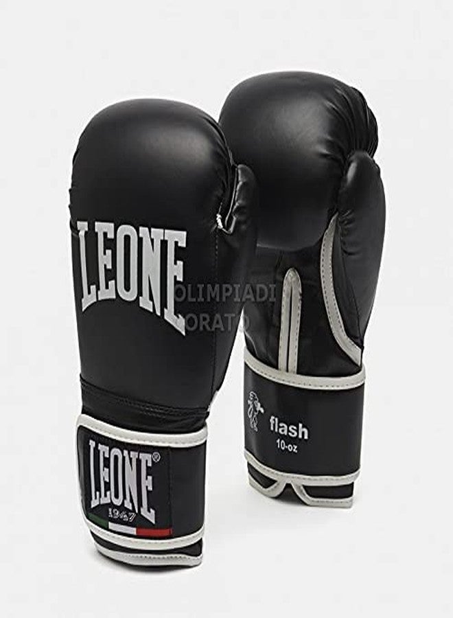LEONE 1947, Flash Boxing Gloves, Unisex Adult, Black, 10 OZM, GN083 - Image 1