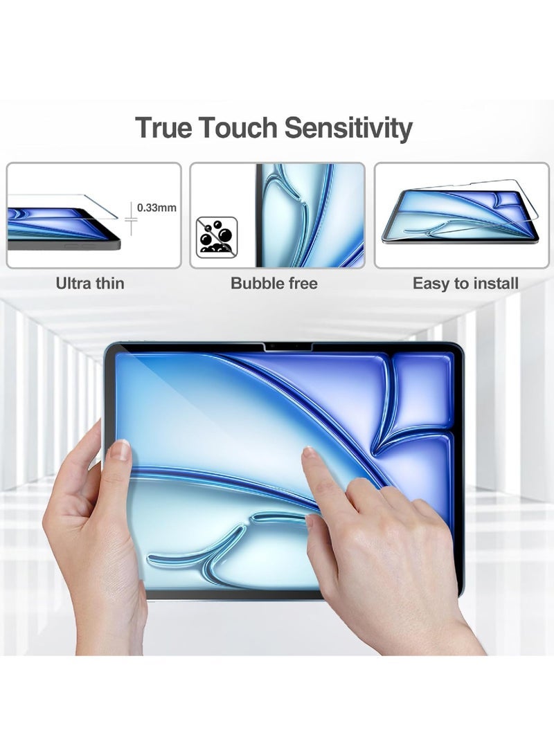 Captaintech Tempered Glass Screen Protector for iPad Air 6th Gen 11 (M2, 2024) - Compatible with Models A2902/A2903/A2904 - Image 5