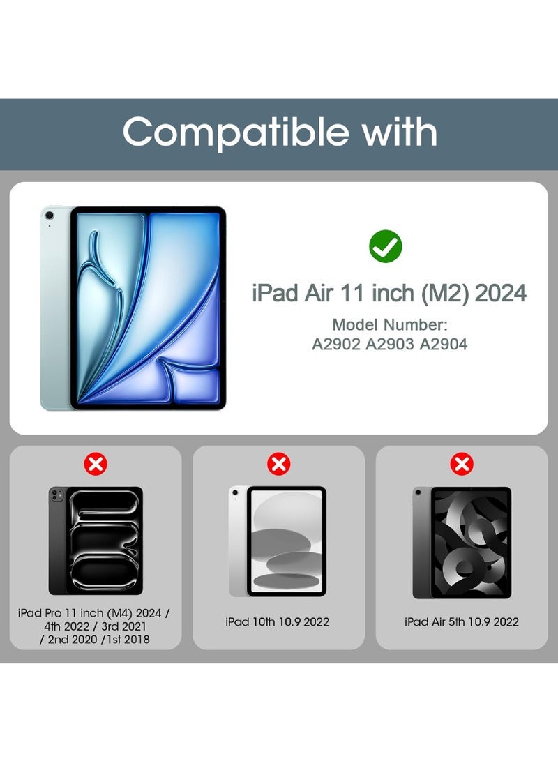 Captaintech Tempered Glass Screen Protector for iPad Air 6th Gen 11 (M2, 2024) - Compatible with Models A2902/A2903/A2904 - Image 2