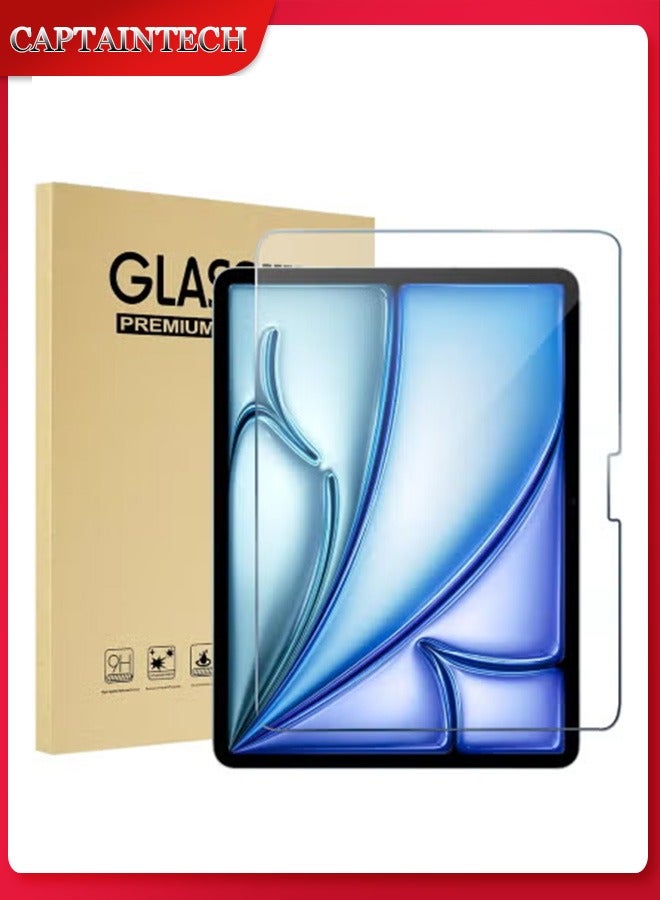 Captaintech Tempered Glass Screen Protector for iPad Air 6th Gen 11 (M2, 2024) - Compatible with Models A2902/A2903/A2904 - Image 1