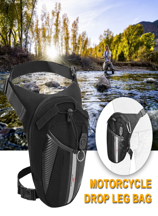 WOSAWE Multifunctional Reflective Drop Leg Bag Motorcycle Bike Cycling Outdoor Casual Waist Pack Thigh Bag - Image 5