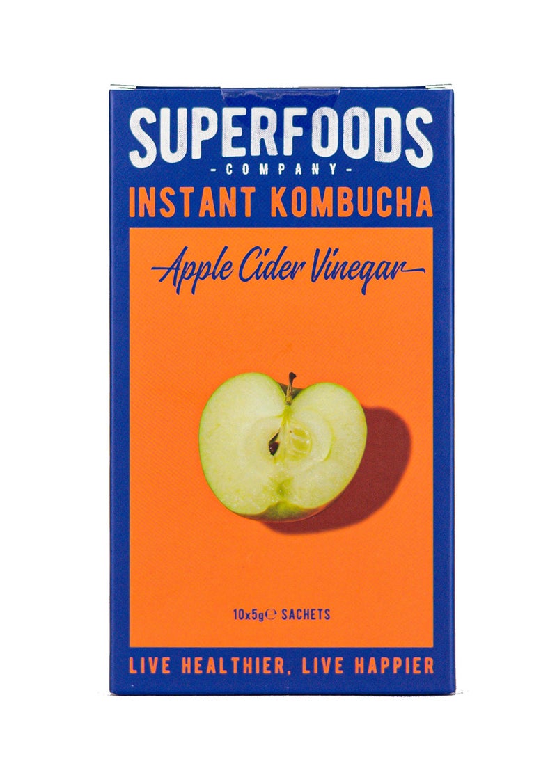 Superfoods صندوق كومبوتشا الفوري - نكهات خل التفاح أكياس 10 × 5 جرام - Image 1