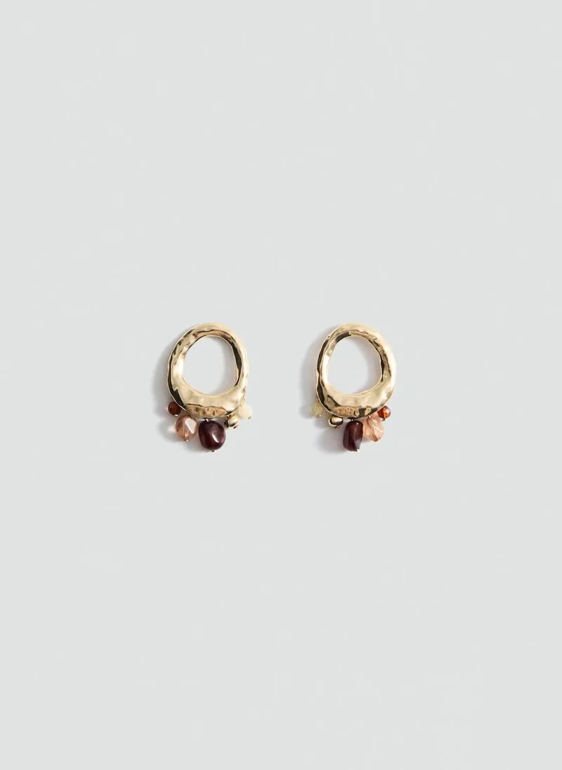 MANGO Circular Design Earrings